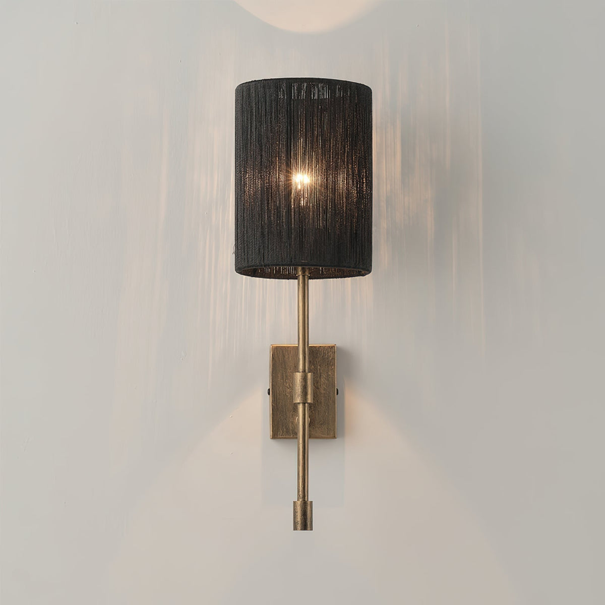 Eirikuvyo aplique de pared moderno minimalista de metal y tela