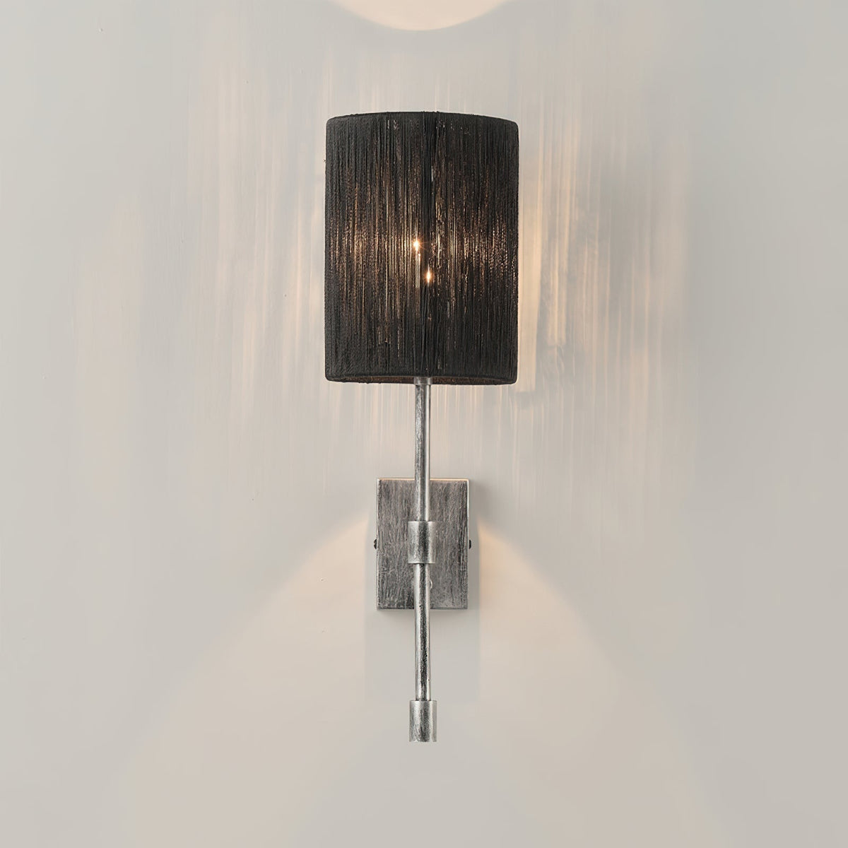 Eirikuvyo aplique de pared moderno minimalista de metal y tela