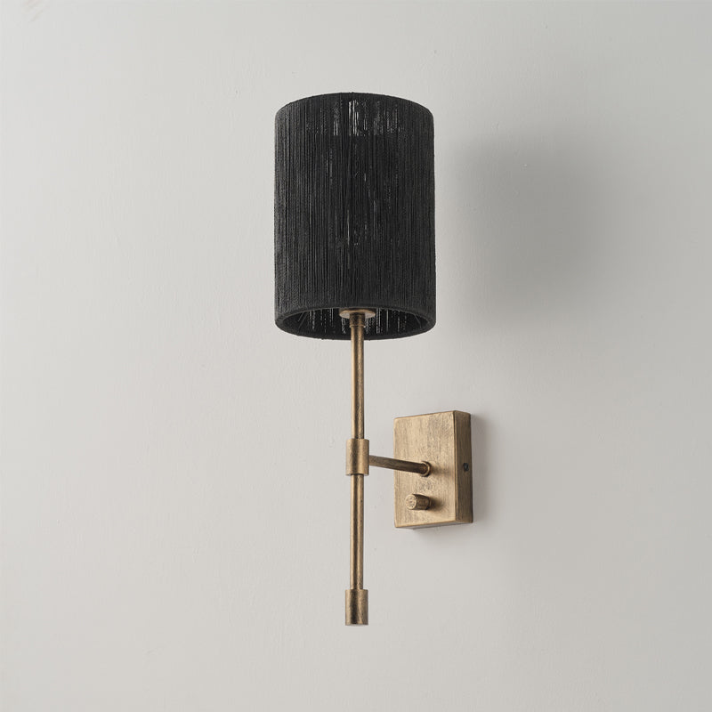Eirikuvyo aplique de pared moderno minimalista de metal y tela