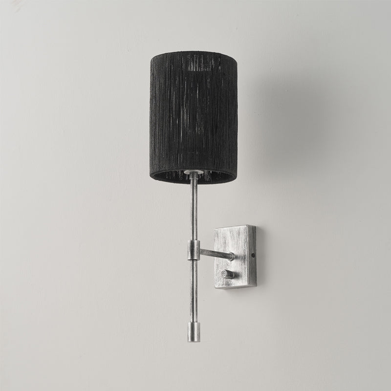 Eirikuvyo aplique de pared moderno minimalista de metal y tela