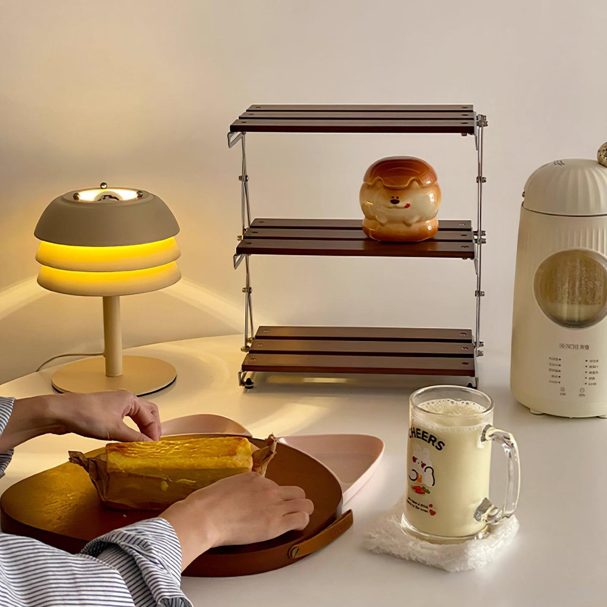 Soraaya lámpara de mesa Beige