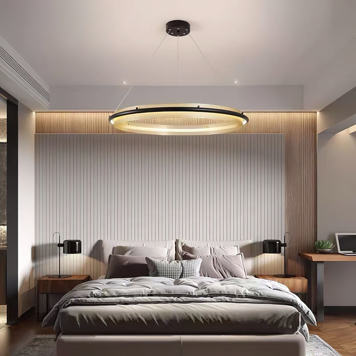 Himinuvyo lámpara de araña moderna minimalista con LED