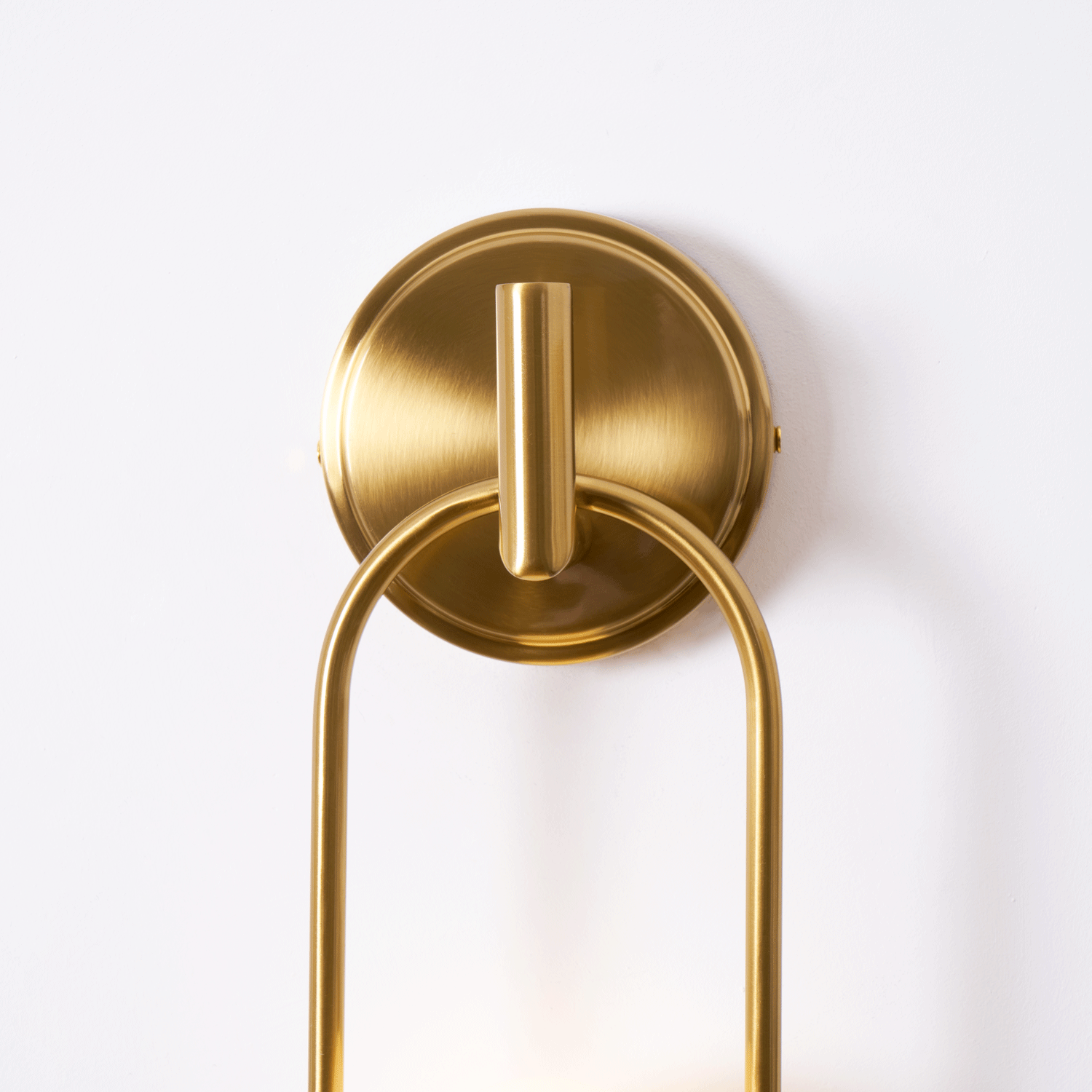 Cumirisra aplique de pared moderno minimalista de latón con pantalla de vidrio