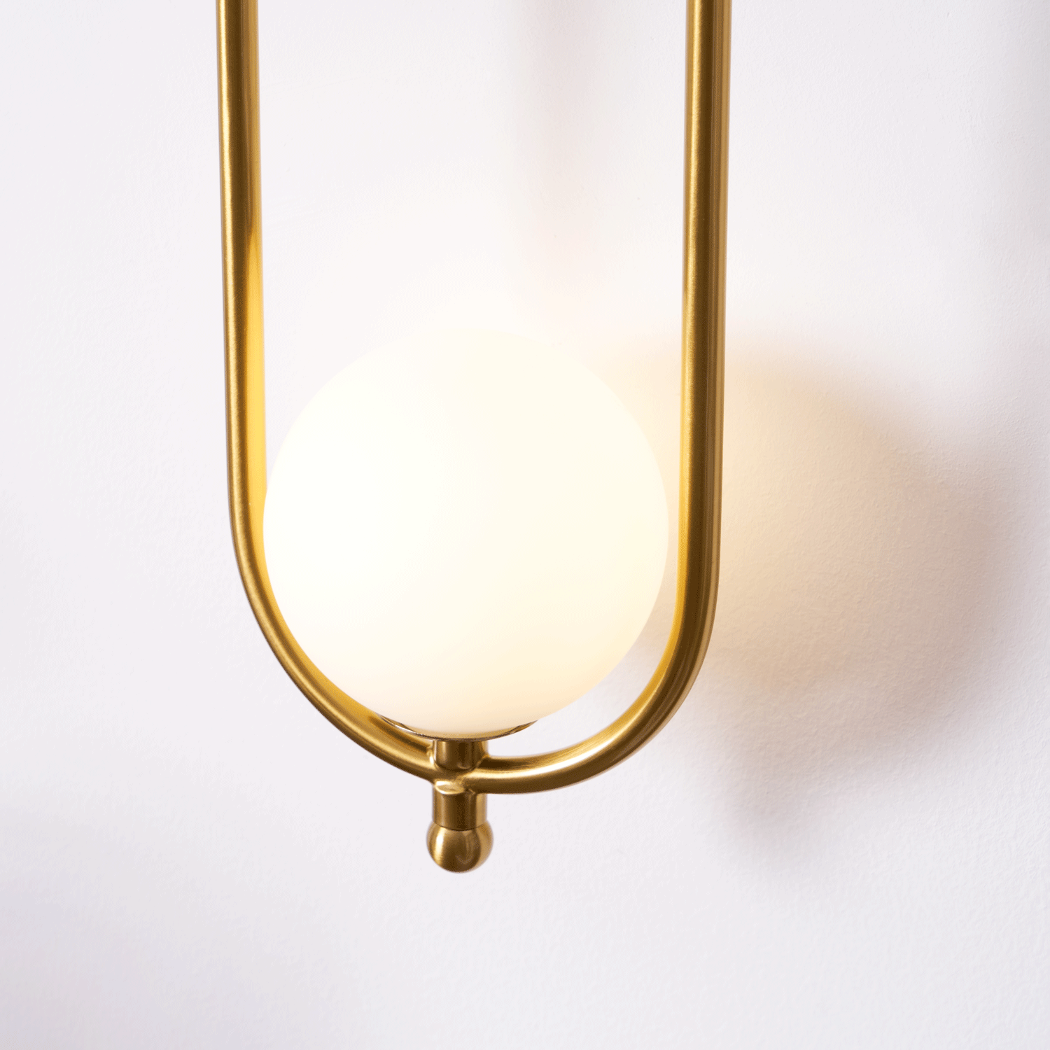 Cumirisra aplique de pared moderno minimalista de latón con pantalla de vidrio