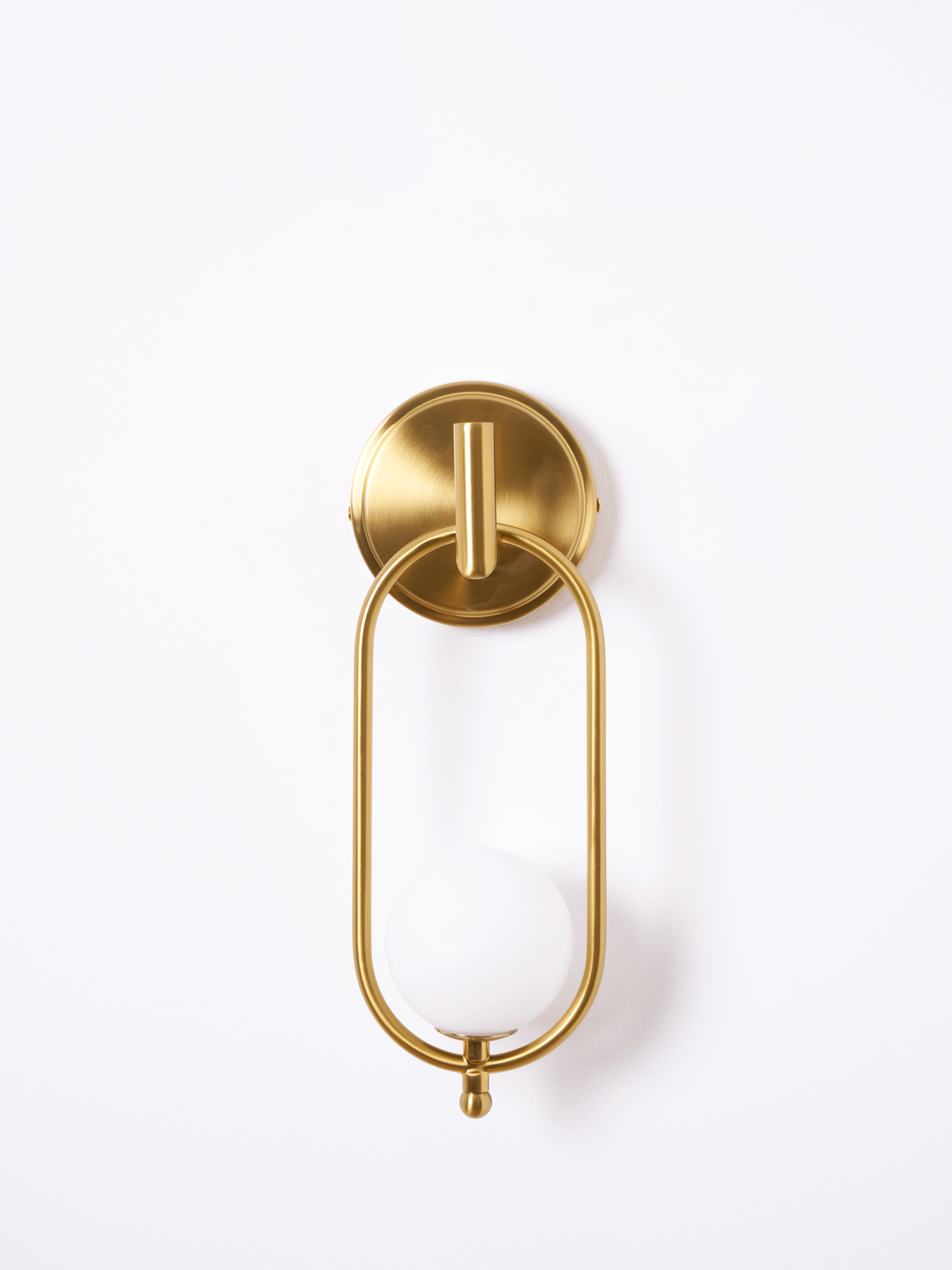 Cumirisra aplique de pared moderno minimalista de latón con pantalla de vidrio