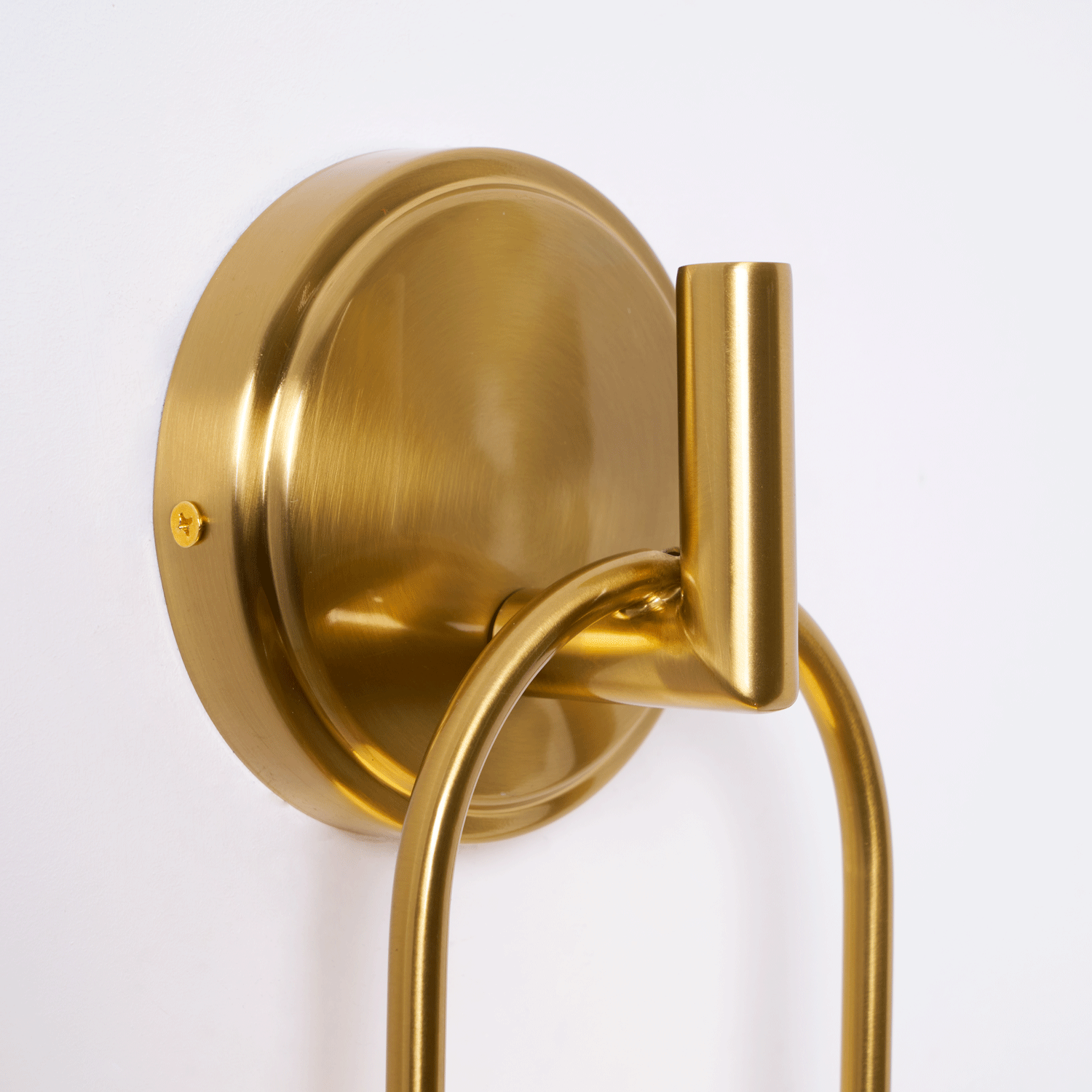 Cumirisra aplique de pared moderno minimalista de latón con pantalla de vidrio