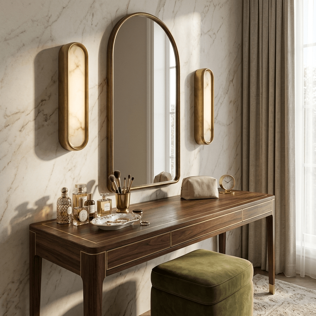 Evariste aplique de pared Aurelia Arco alabastro
