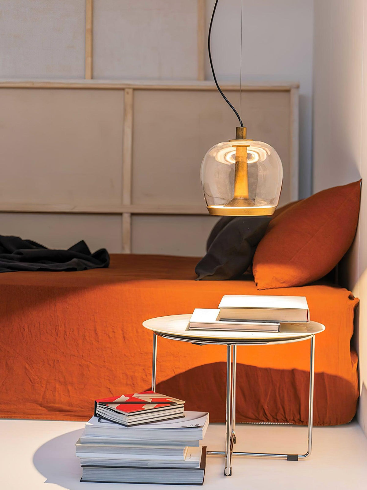 Cotalor lámpara colgante LED de vidrio estilo nórdico