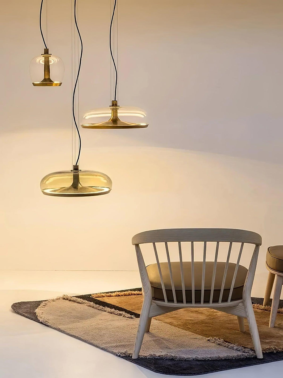Cotalor lámpara colgante LED de vidrio estilo nórdico