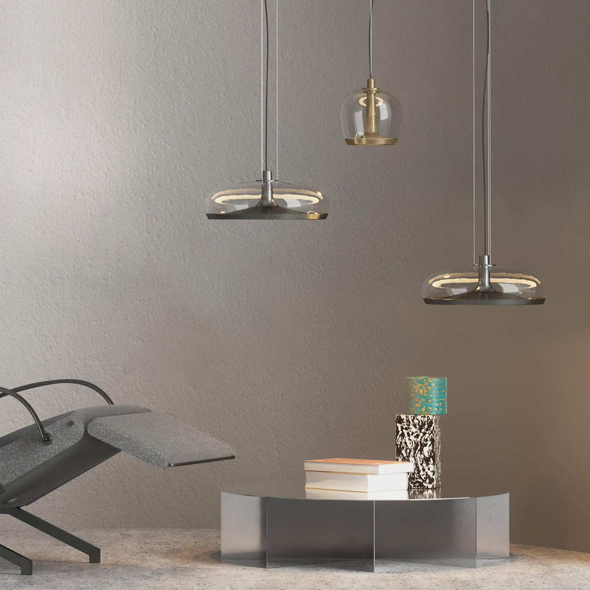 Cotalor lámpara colgante LED de vidrio estilo nórdico