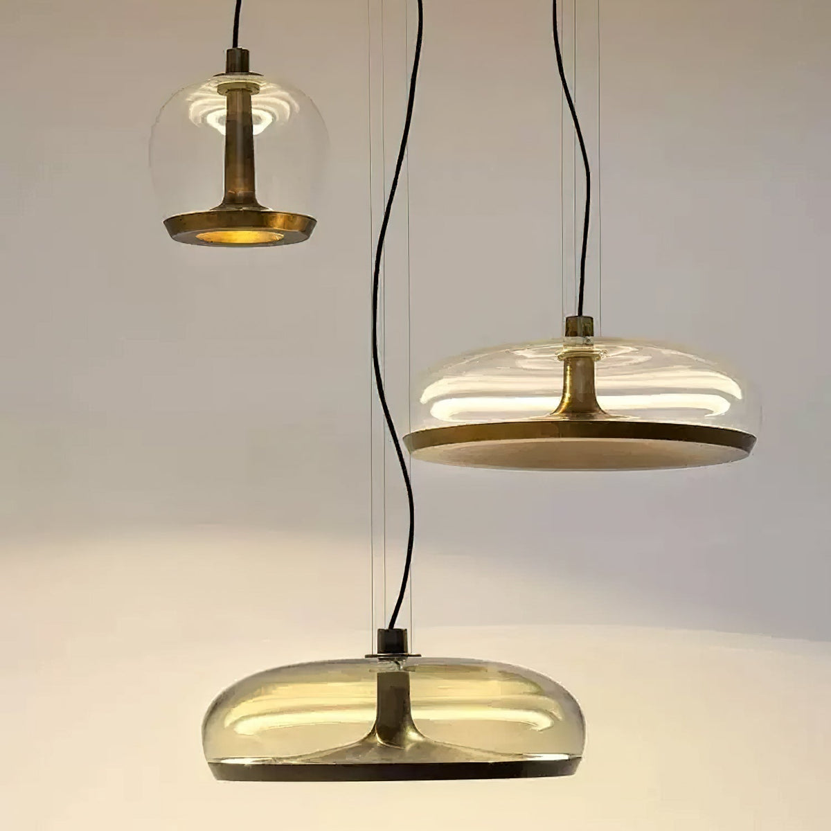 Cotalor lámpara colgante LED de vidrio estilo nórdico