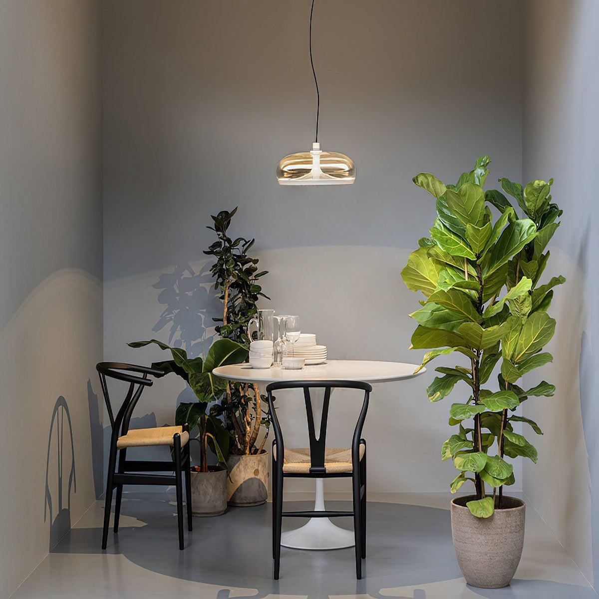Cotalor lámpara colgante LED de vidrio estilo nórdico