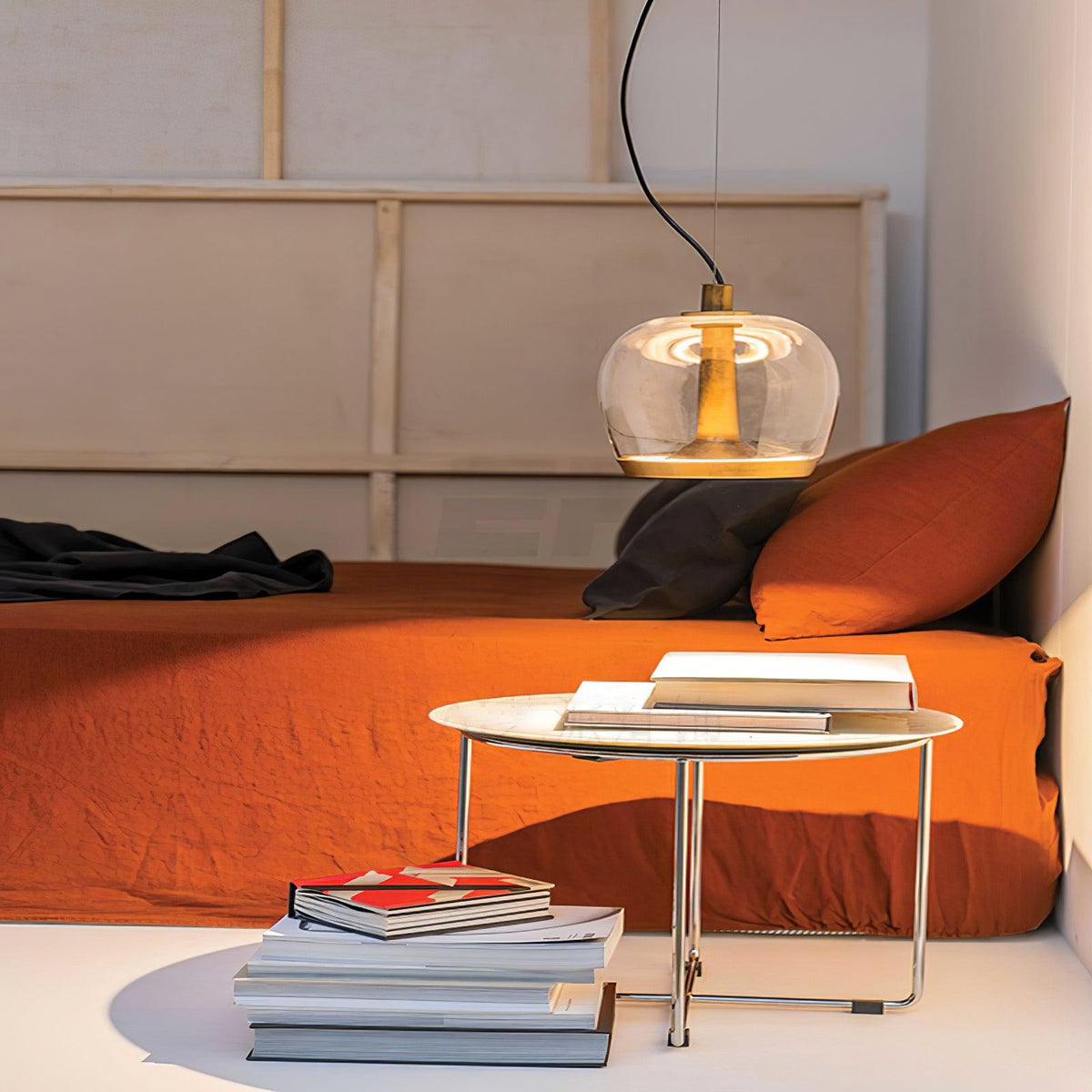 Cotalor lámpara colgante LED de vidrio estilo nórdico