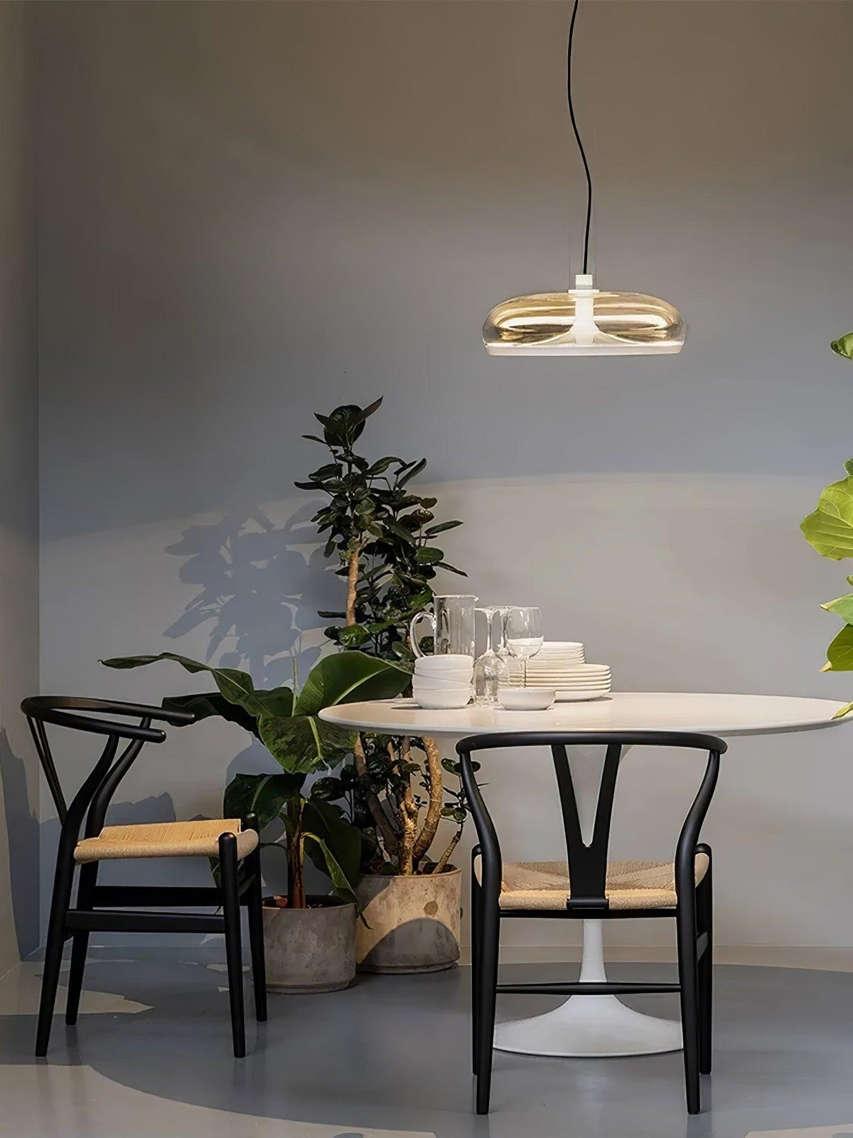 Cotalor lámpara colgante LED de vidrio estilo nórdico