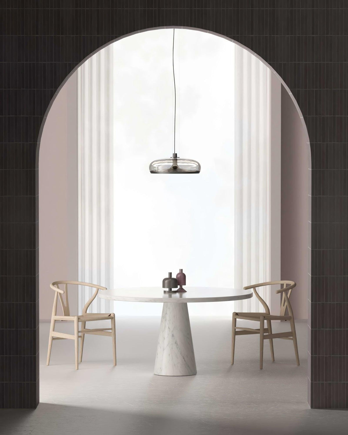 Cotalor lámpara colgante LED de vidrio estilo nórdico