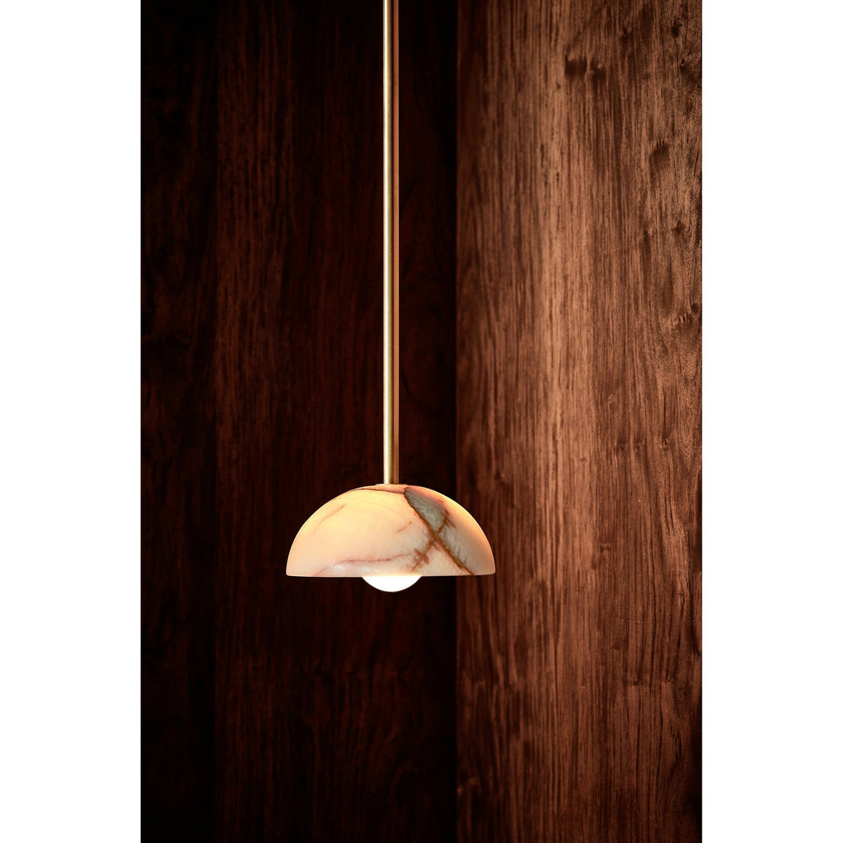 Eronex lámpara colgante moderna minimalista de elegancia en latón y vidrio