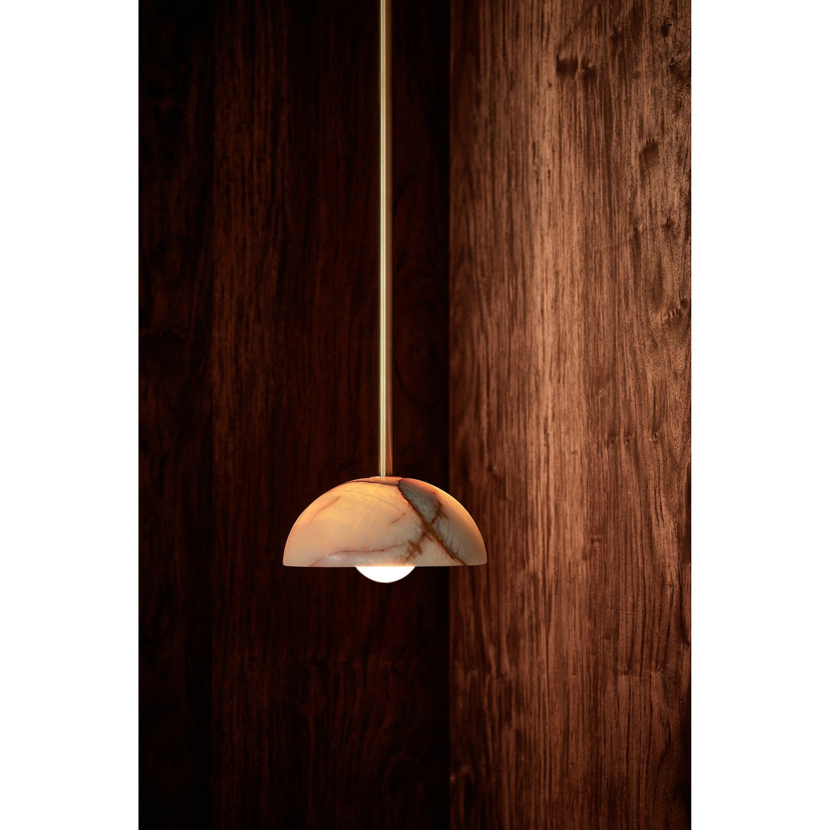 Eronex lámpara colgante moderna minimalista de elegancia en latón y vidrio