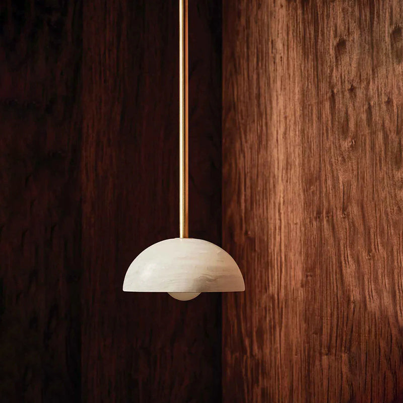Eronex lámpara colgante moderna minimalista de elegancia en latón y vidrio