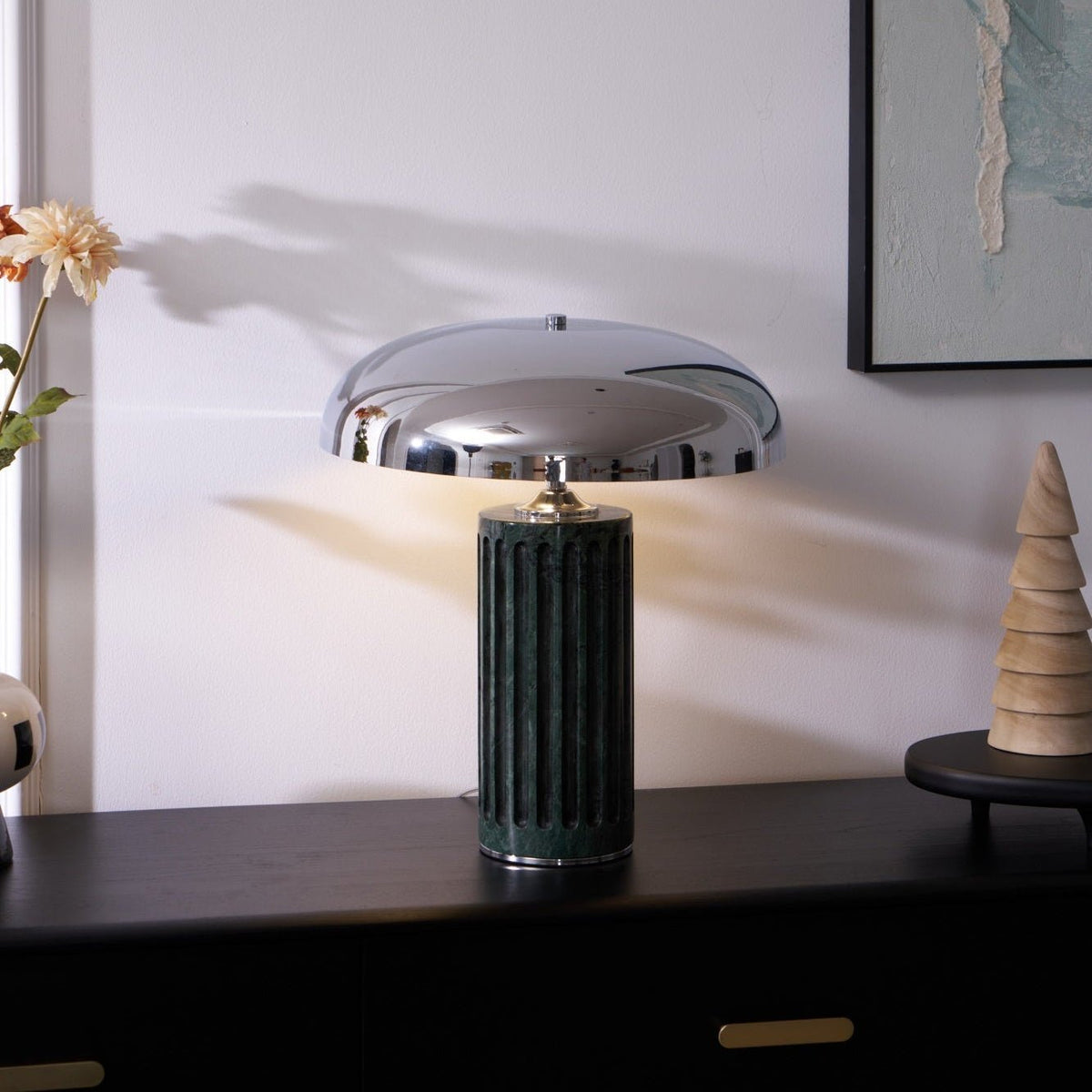 Zenith lámpara de mesa moderna de mármol