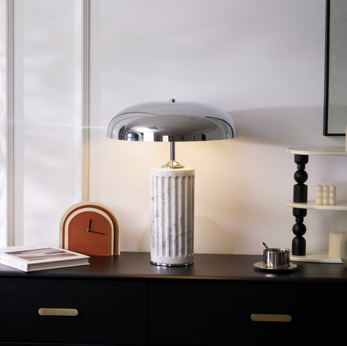 Zenith lámpara de mesa moderna de mármol