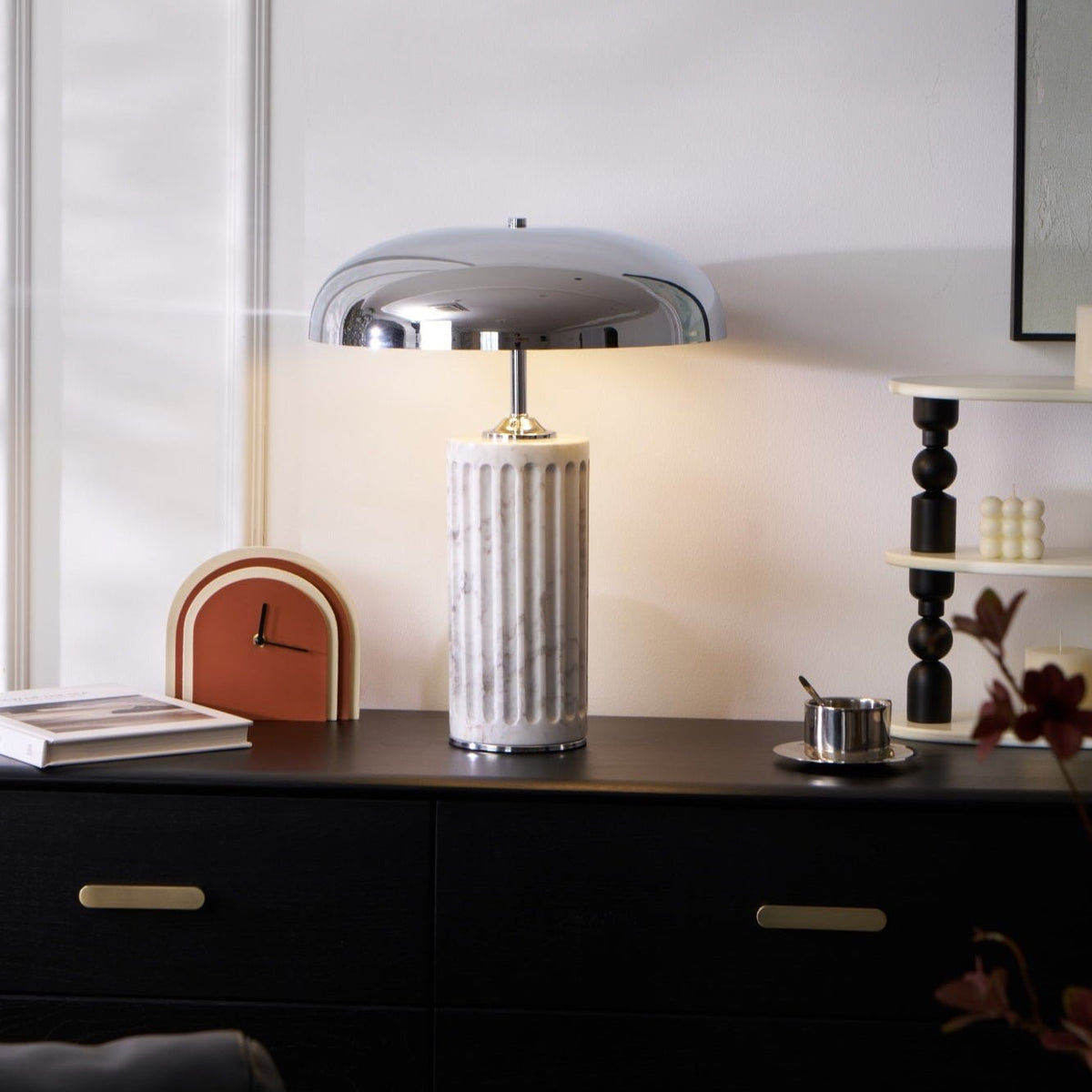 Zenith lámpara de mesa moderna de mármol