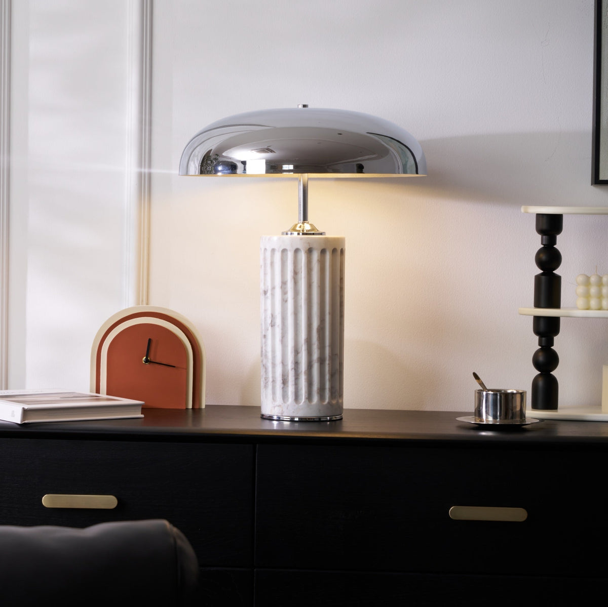 Zenith lámpara de mesa moderna de mármol