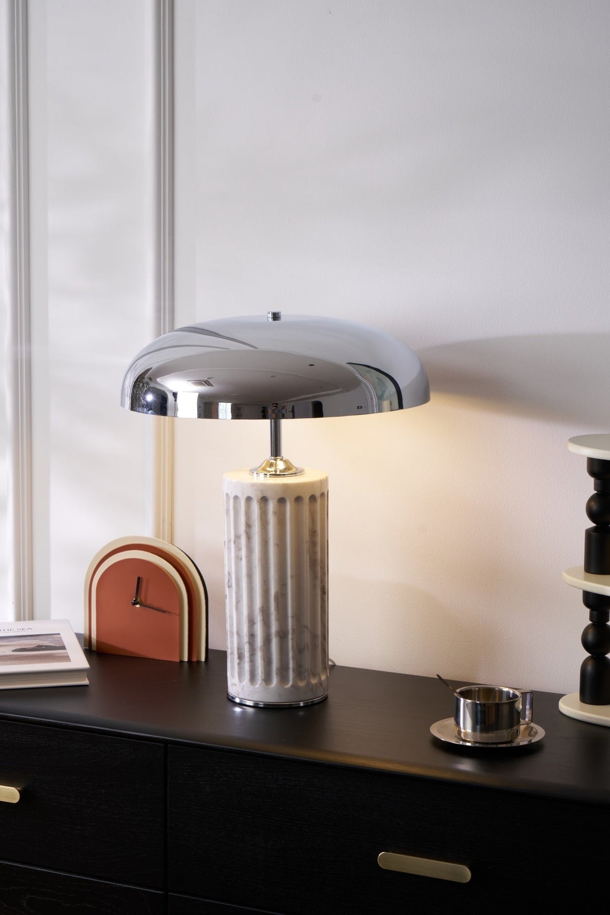 Zenith lámpara de mesa moderna de mármol