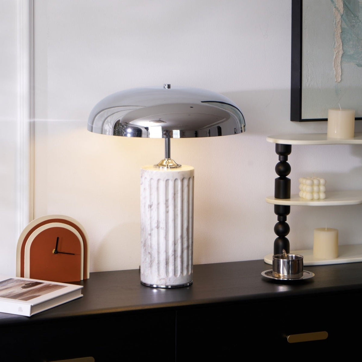 Zenith lámpara de mesa moderna de mármol