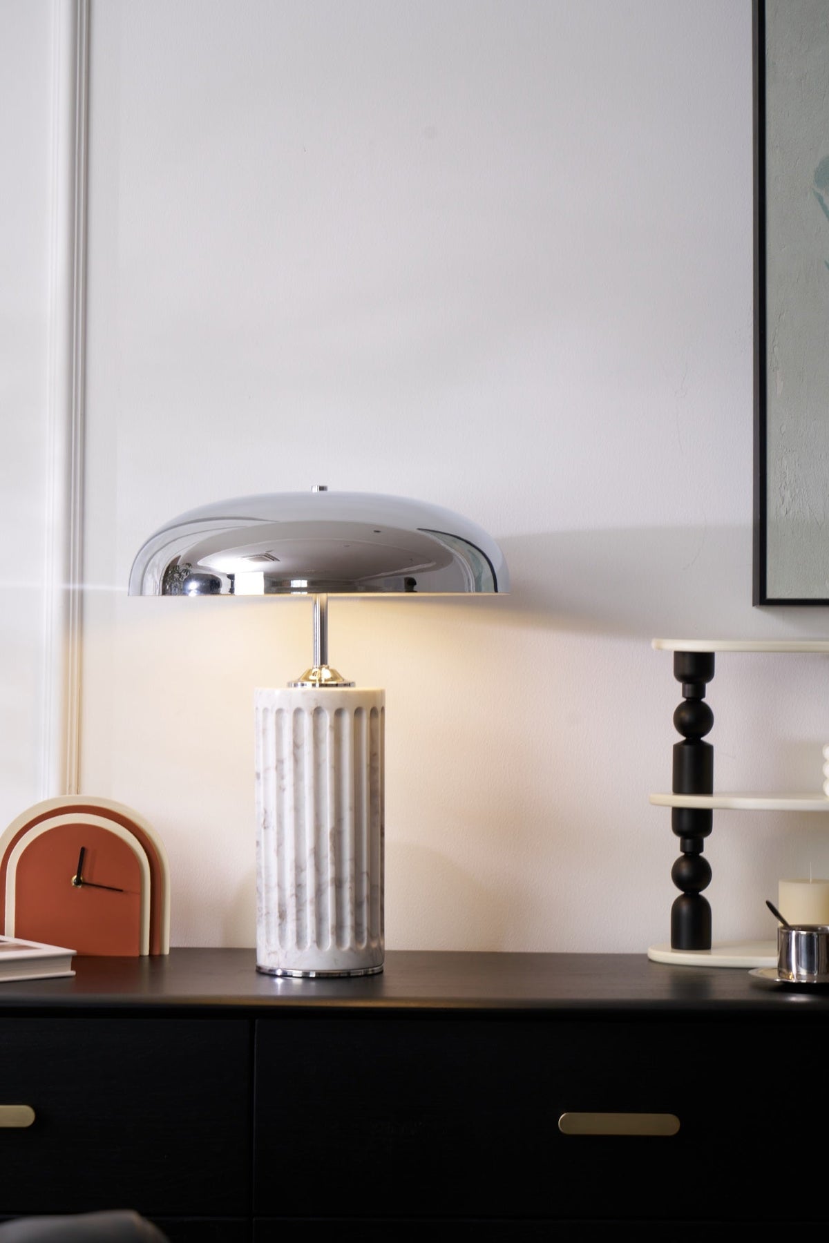 Zenith lámpara de mesa moderna de mármol