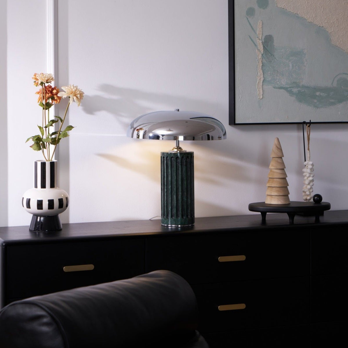 Zenith lámpara de mesa moderna de mármol