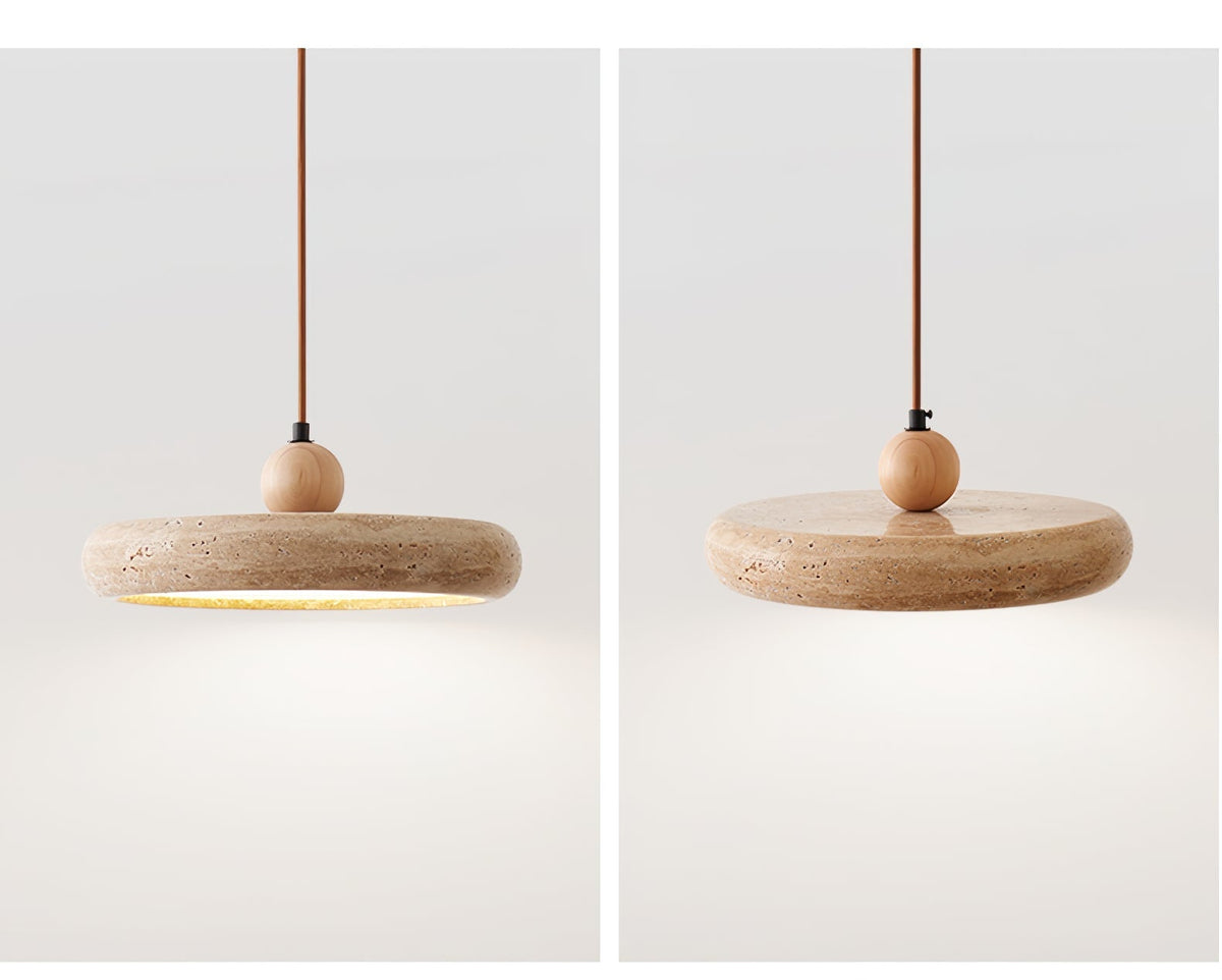 Noraraine lámpara colgante minimalista de travertino