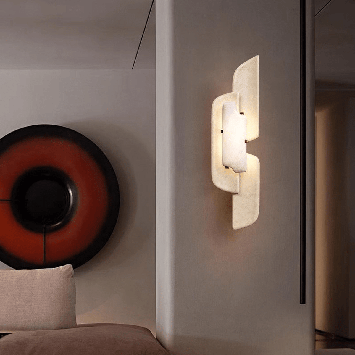 Lysara aplique de pared Aurellin alabastro
