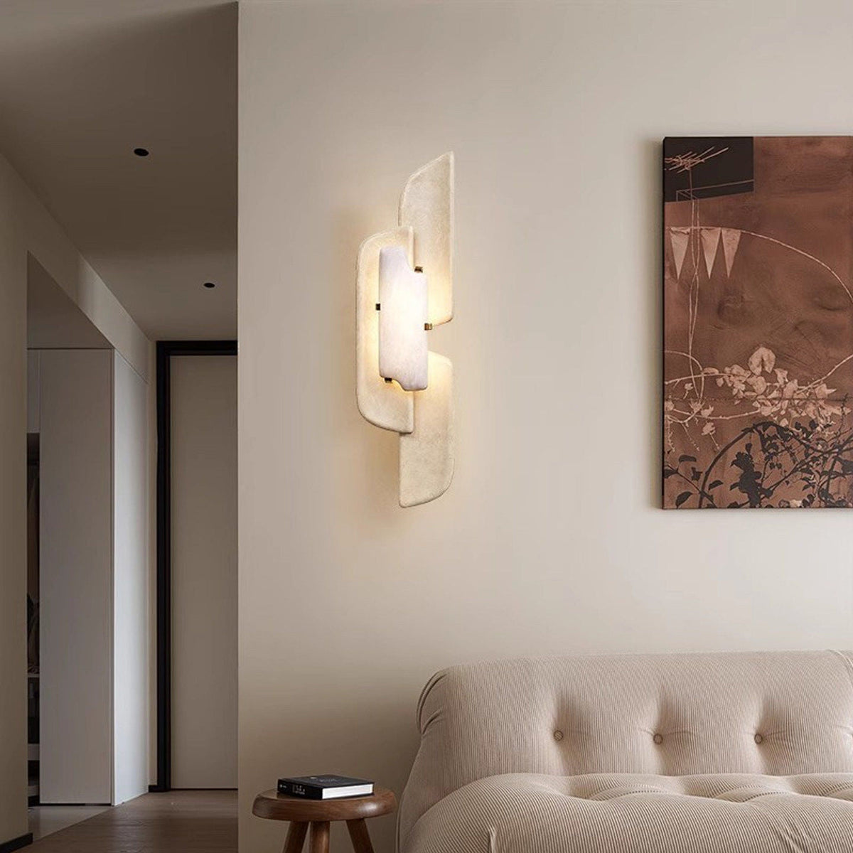 Lysara aplique de pared Aurellin alabastro