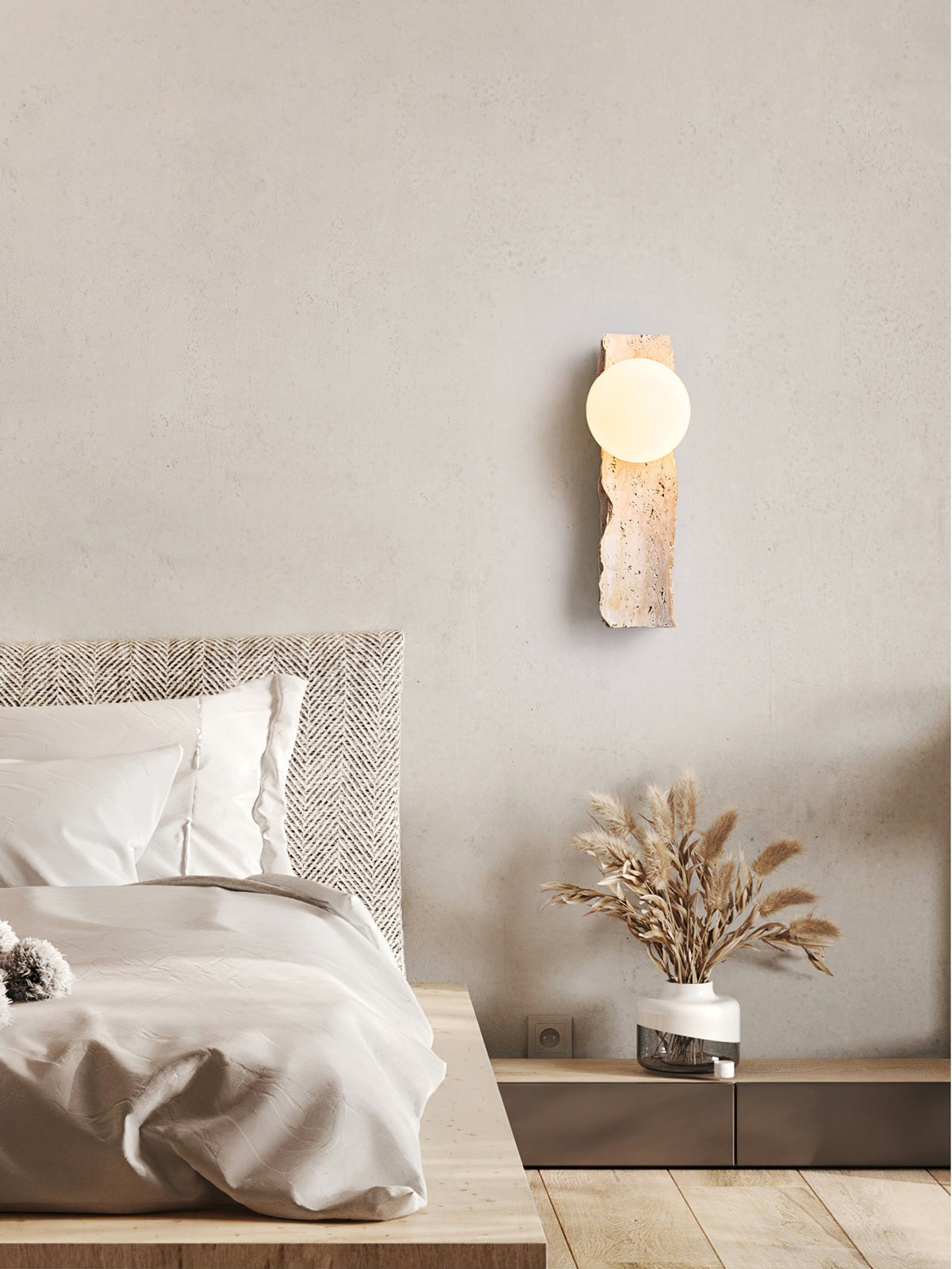Elnoren aplique de pared en travertino