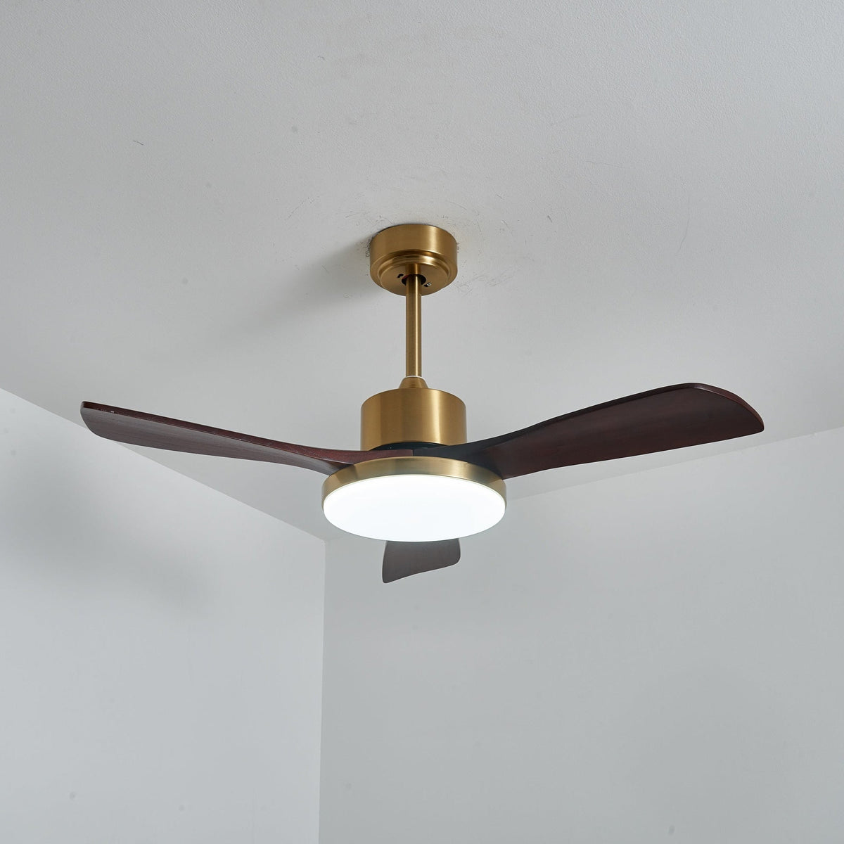 Xen ventilador de techo con luz moderno de madera