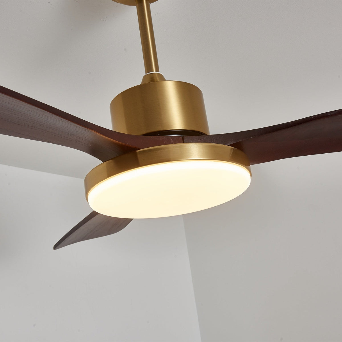 Xen ventilador de techo con luz moderno de madera