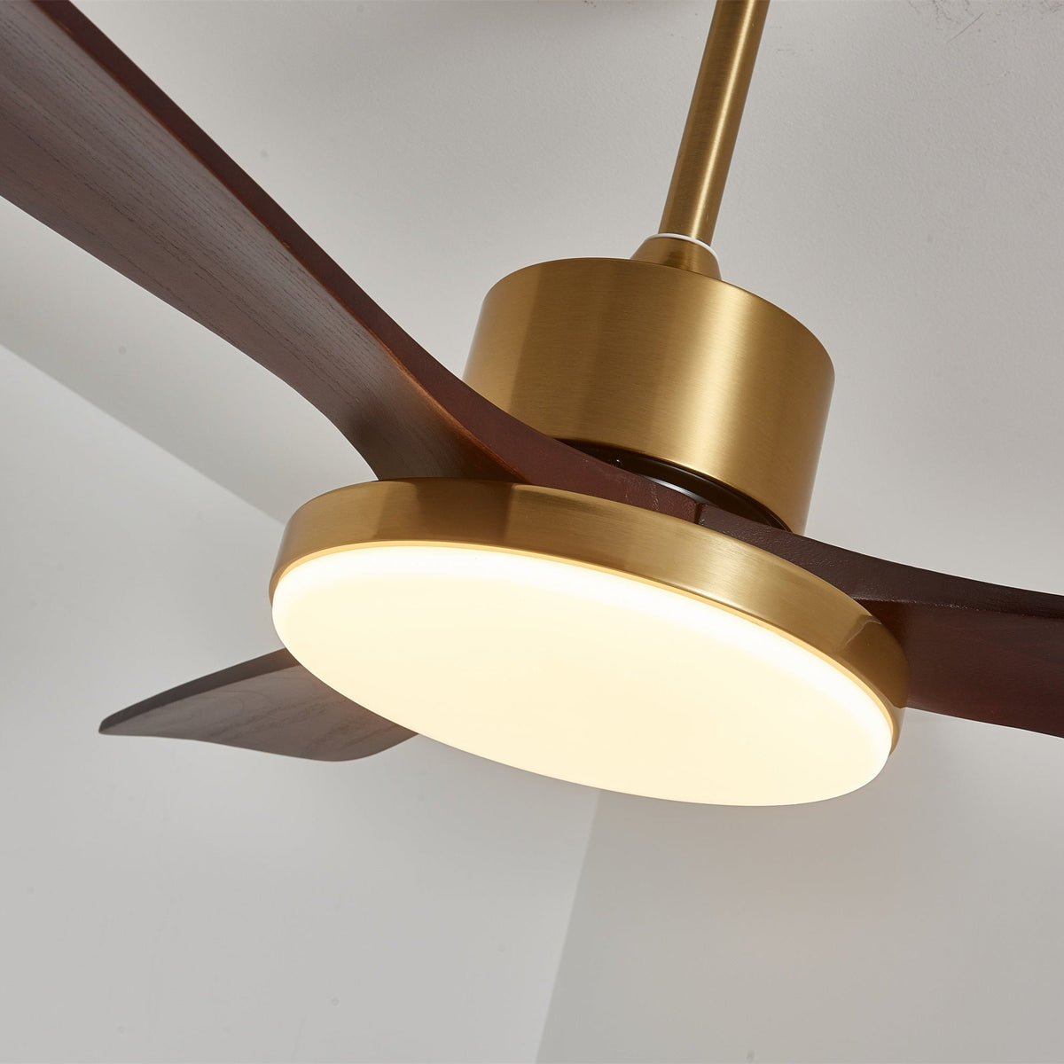 Xen ventilador de techo con luz moderno de madera