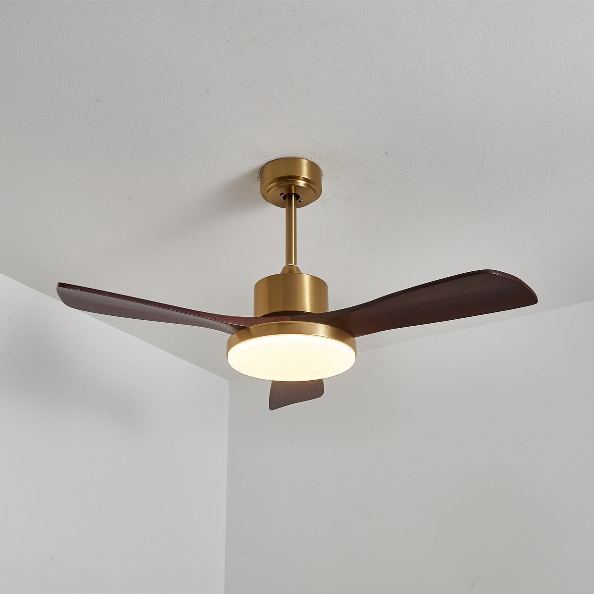 Xen ventilador de techo con luz moderno de madera