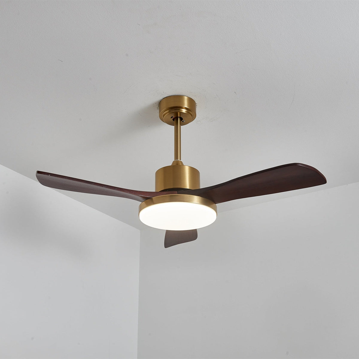 Xen ventilador de techo con luz moderno de madera