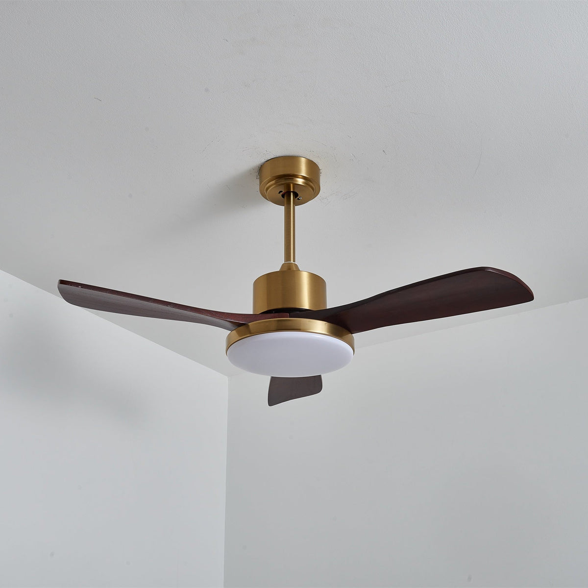 Xen ventilador de techo con luz moderno de madera