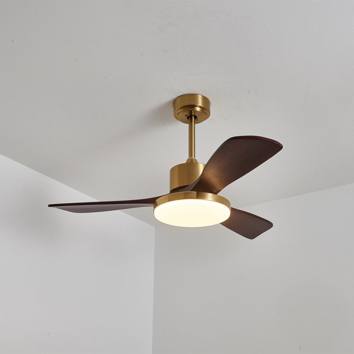 Xen ventilador de techo con luz moderno de madera