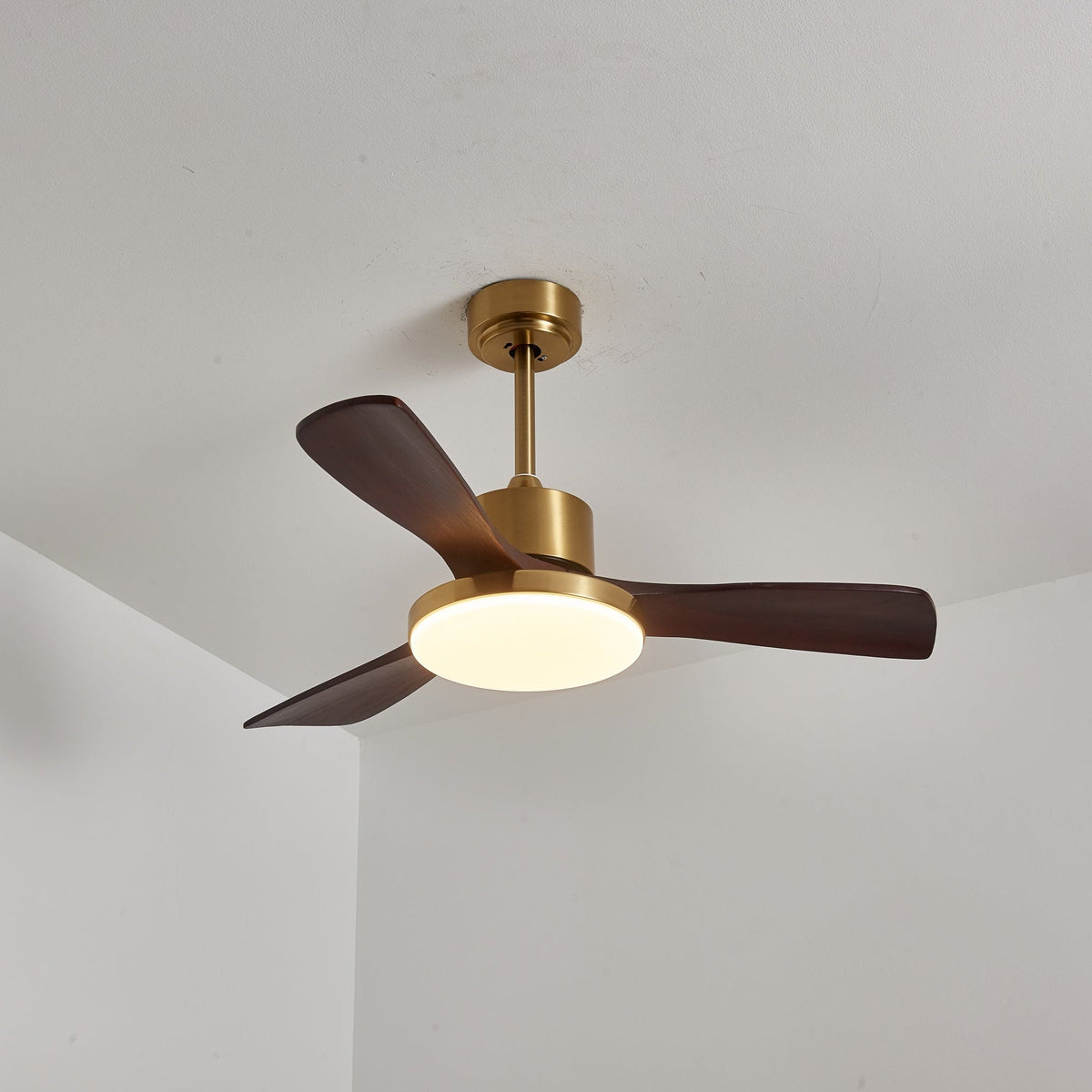 Xen ventilador de techo con luz moderno de madera