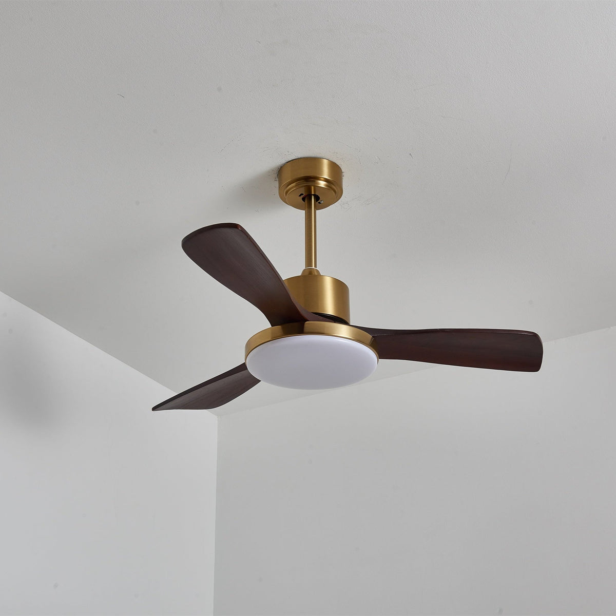 Xen ventilador de techo con luz moderno de madera