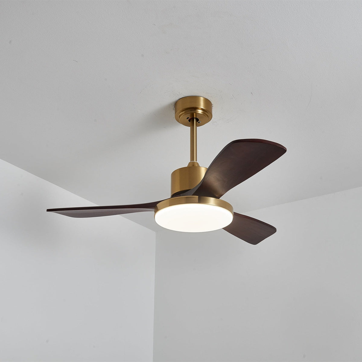 Xen ventilador de techo con luz moderno de madera