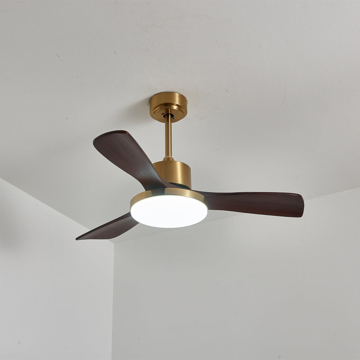 Xen ventilador de techo con luz moderno de madera