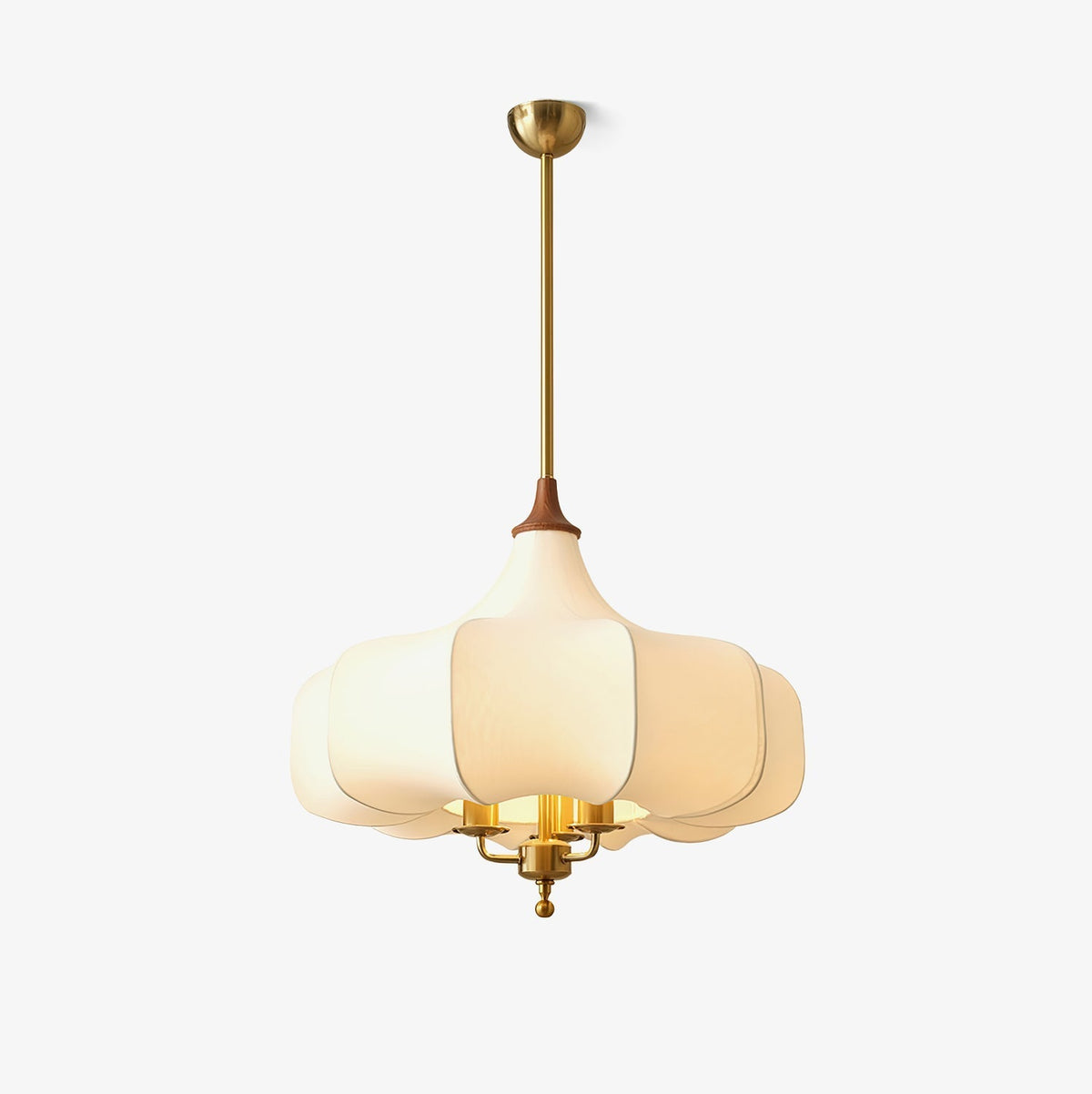 Jorath lámpara colgante de tejido y madera