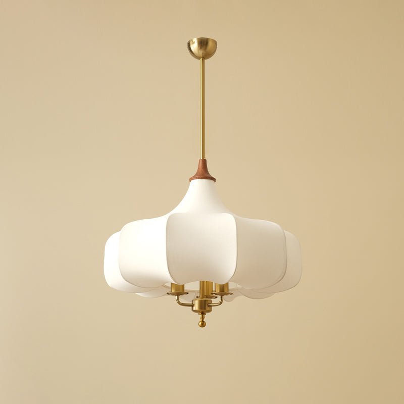 Jorath lámpara colgante de tejido y madera
