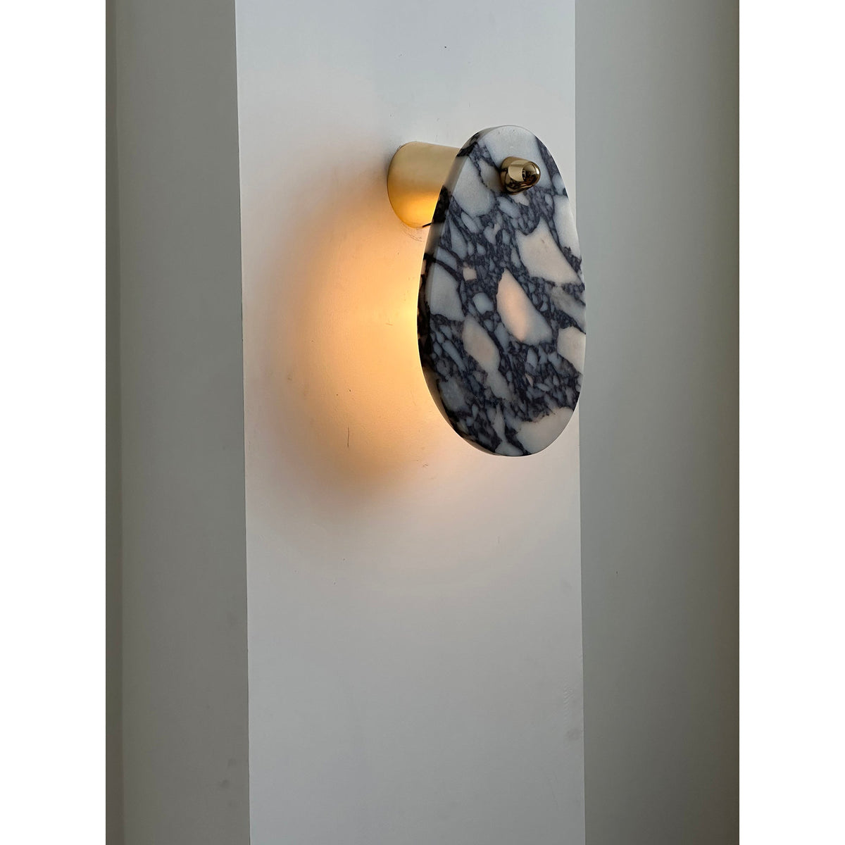 Norduvys aplique de pared moderno de mármol y metal lujoso