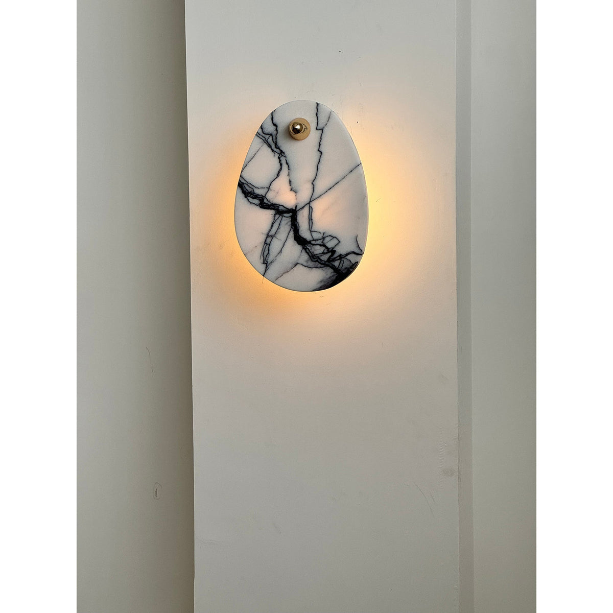 Norduvys aplique de pared moderno de mármol y metal lujoso