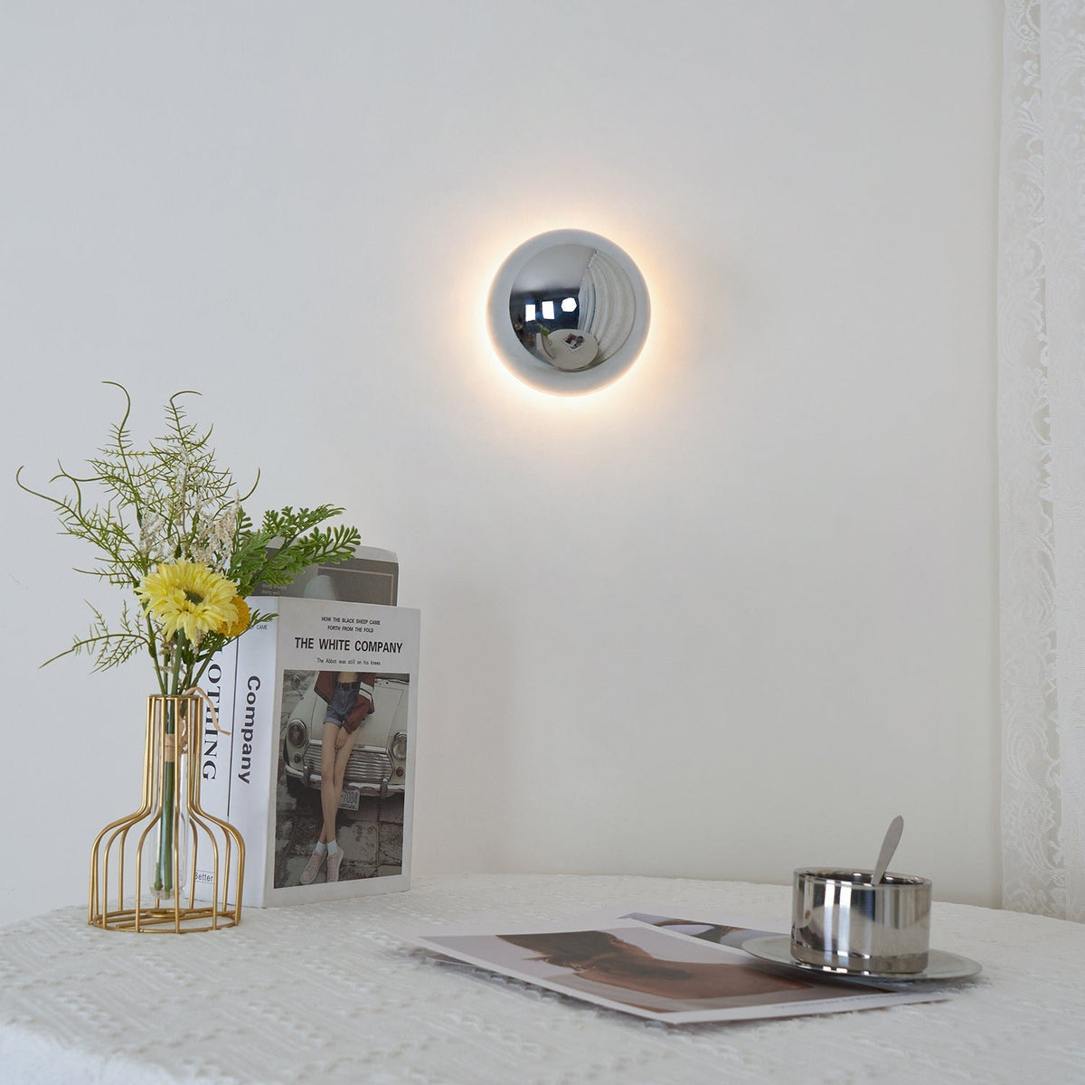 Virixy aplique de pared moderno minimalista esfera